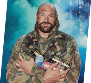 Tyson Fury with Furocity drinks 
